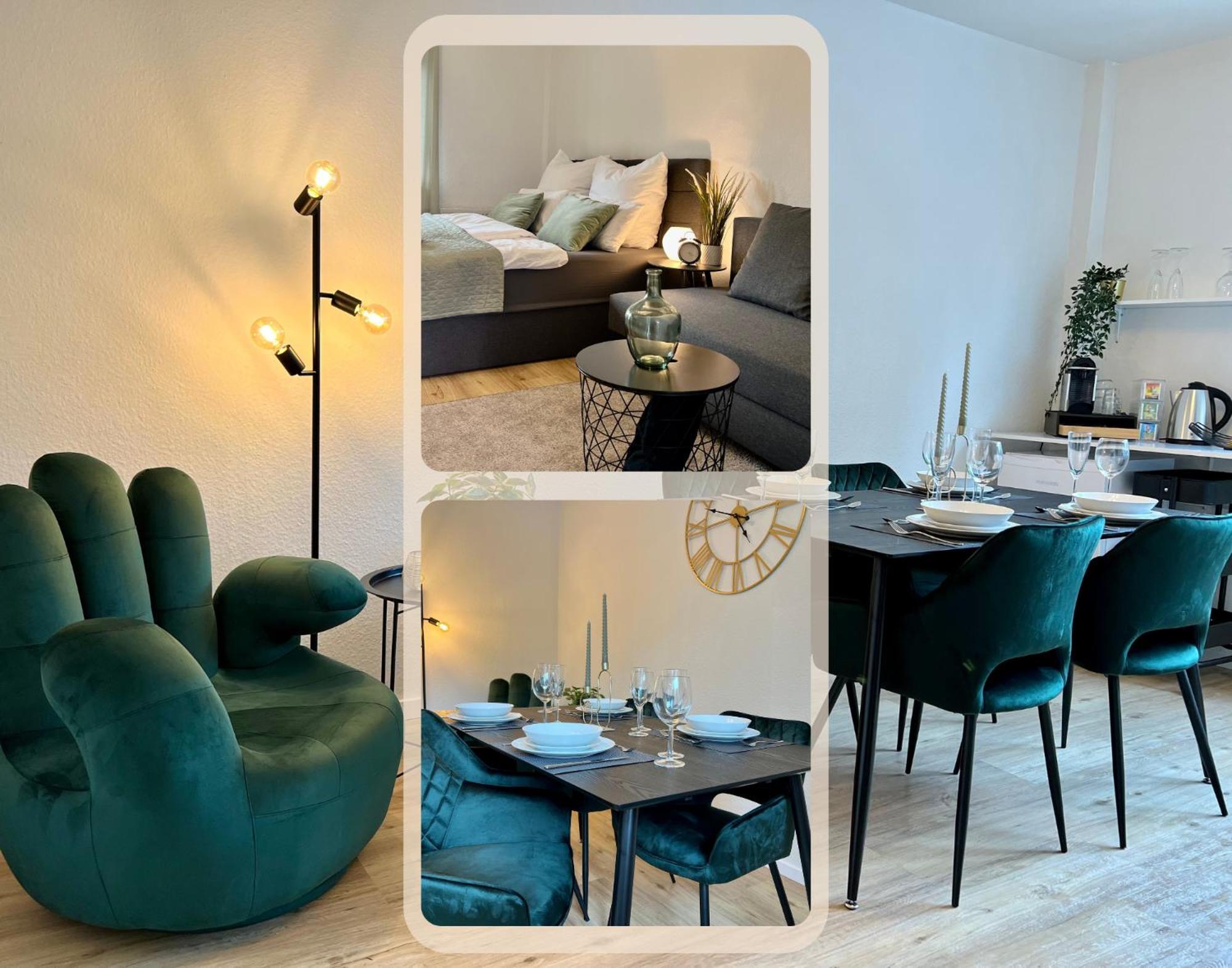 Design Apartment Mit Balkon - Kueche - Netflix Essen Exteriör bild